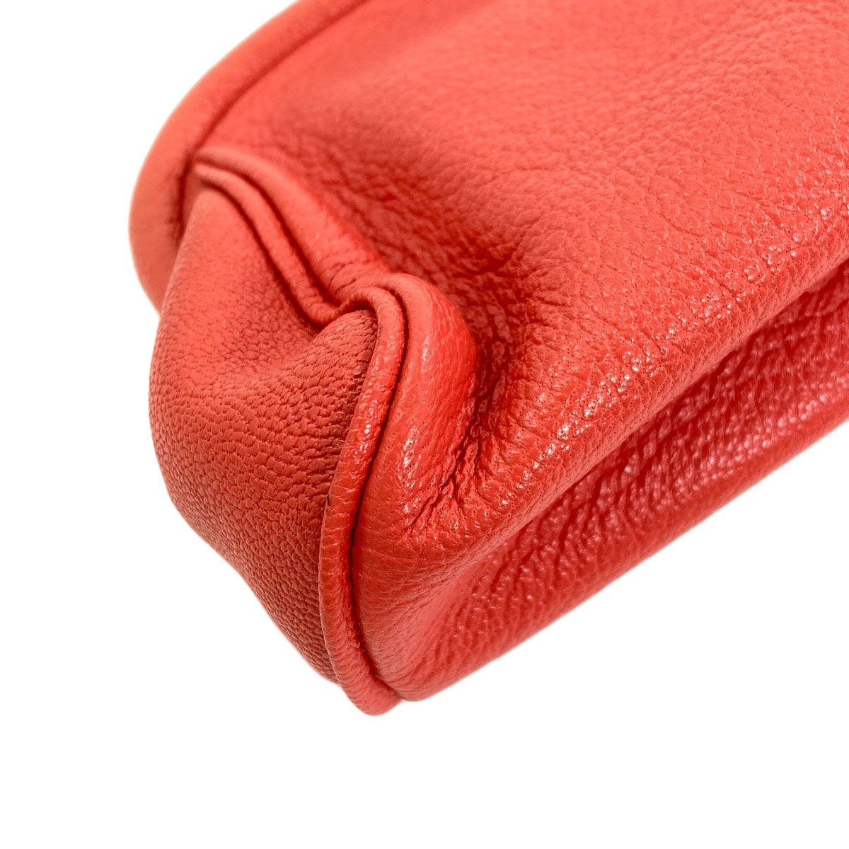 Bvlgari Pouch Leather Red