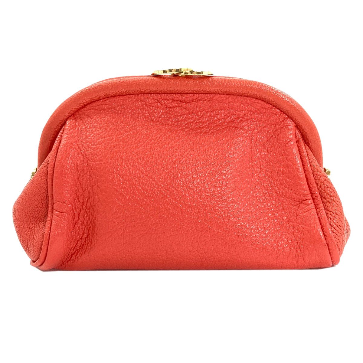Bvlgari Pouch Leather Red