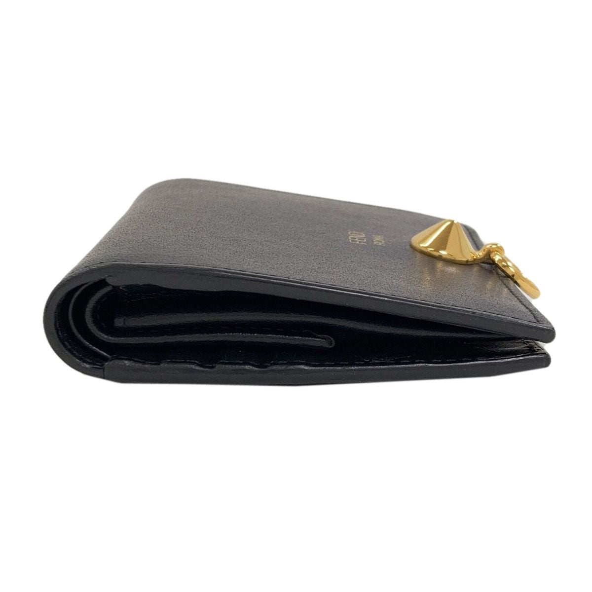 Fendi Logo Bifold Wallet Leather