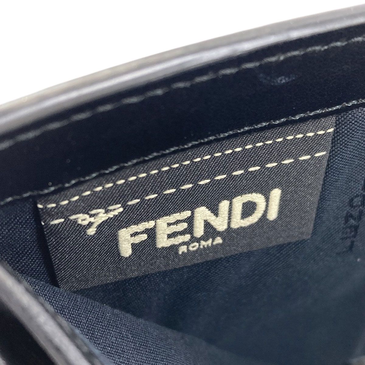 Fendi Logo Bifold Wallet Leather