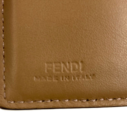 Fendi Zucca Pattern Twill Print Bifold Wallet