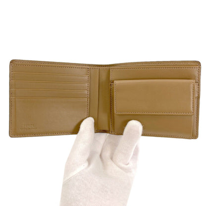 Fendi Zucca Pattern Twill Print Bifold Wallet