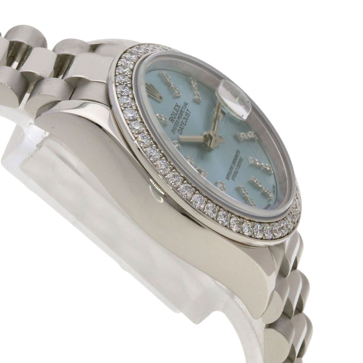 Rolex Datejust 28 Bezel Diamond Watch PT