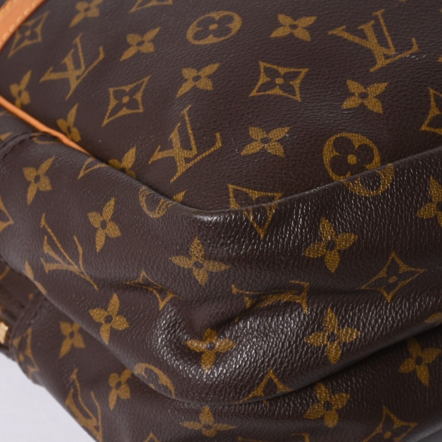 Louis Vuitton Shoulder Bag Reporter GM Monogram Brown Gold — view 8