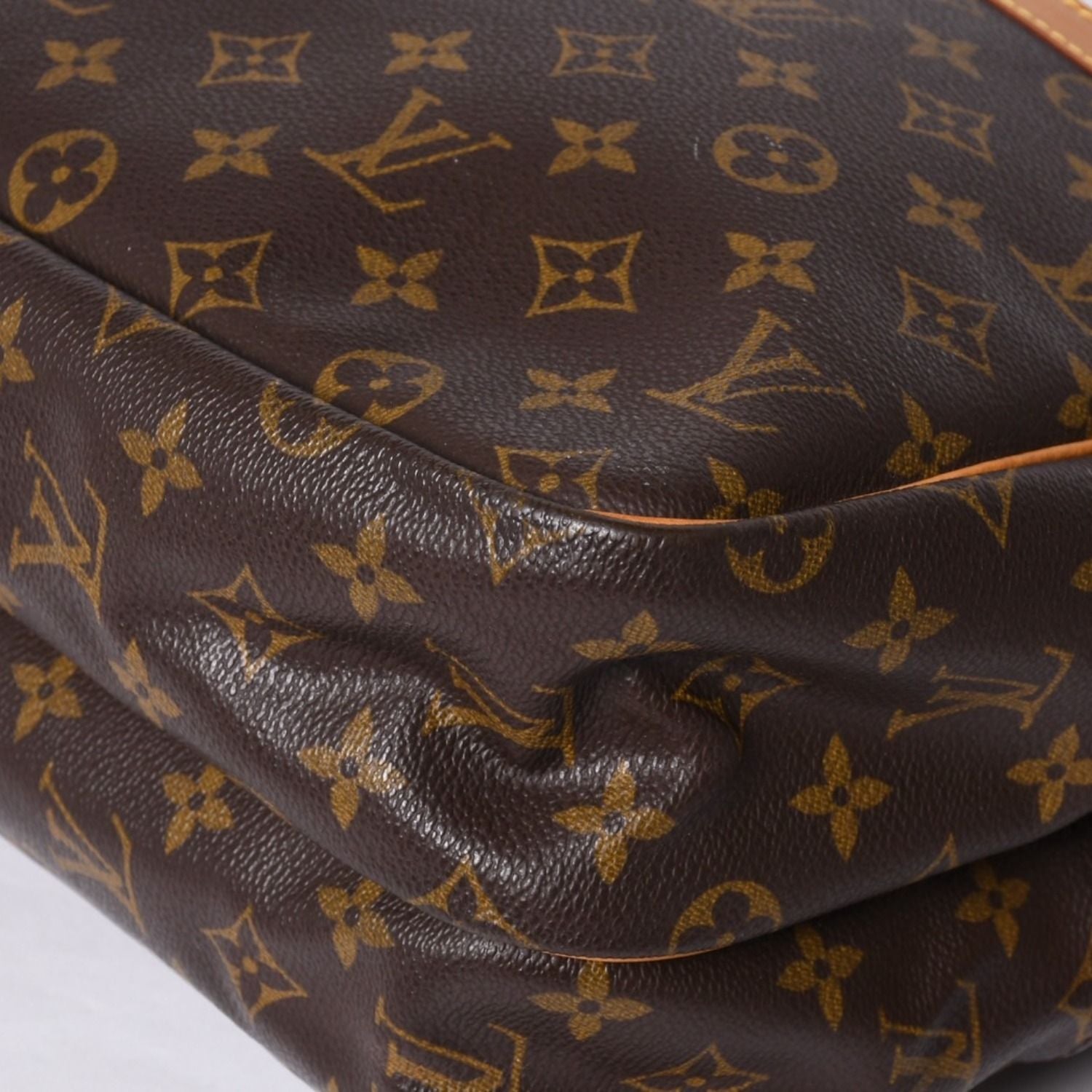 Louis Vuitton Shoulder Bag Reporter GM Monogram Brown Gold — view 7