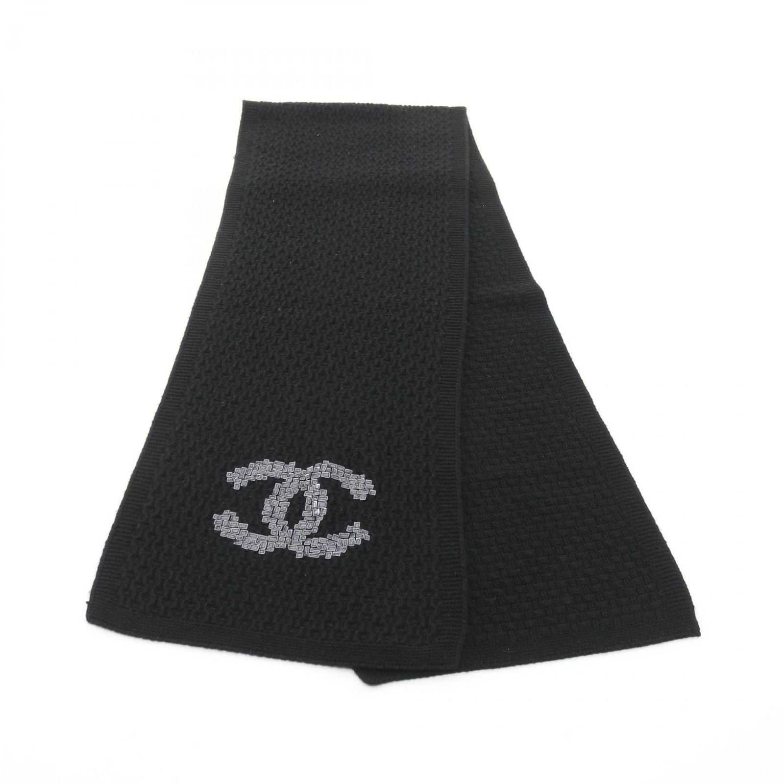 Chanel Scarf CC Logo Black