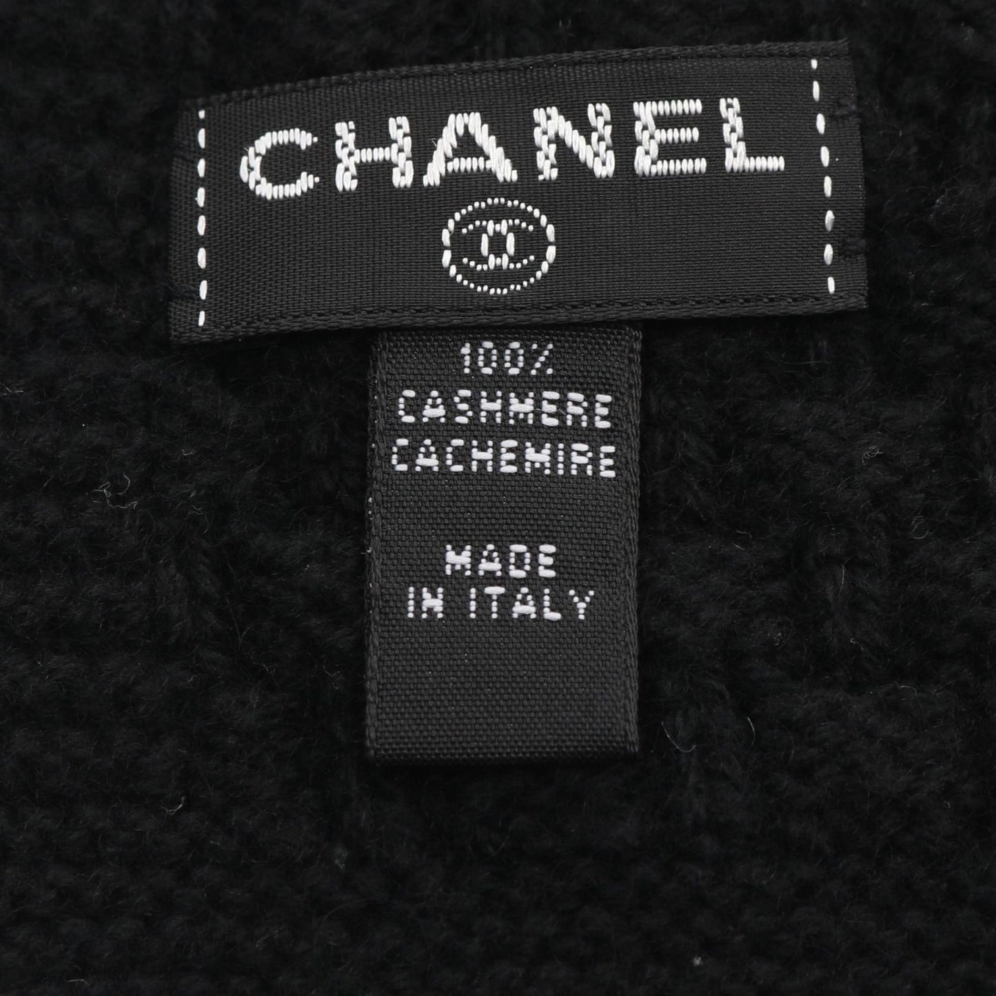 Chanel Scarf CC Logo Black