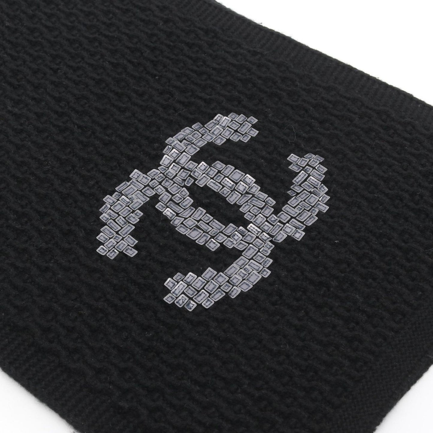 Chanel Scarf CC Logo Black