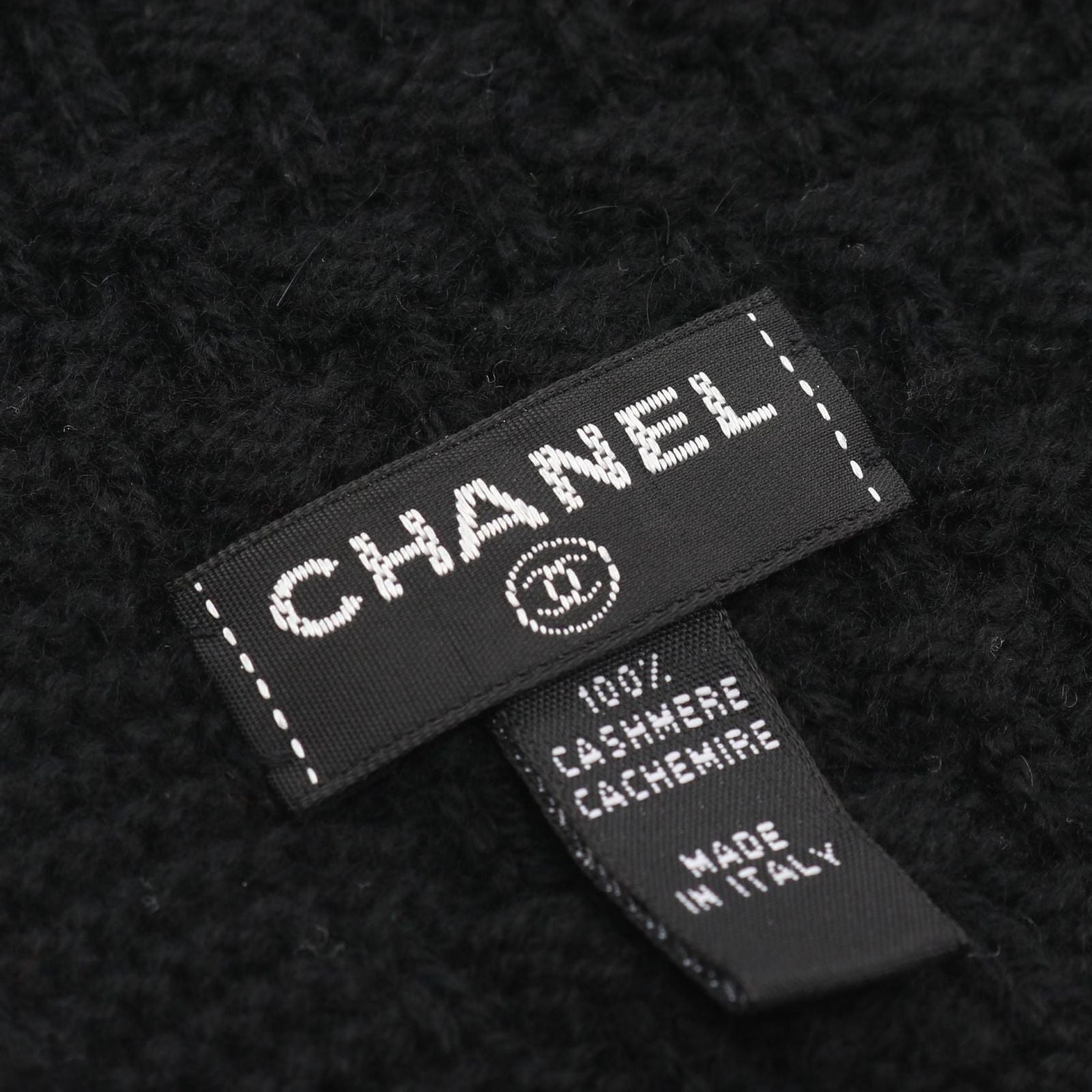 Chanel Scarf CC Logo Black