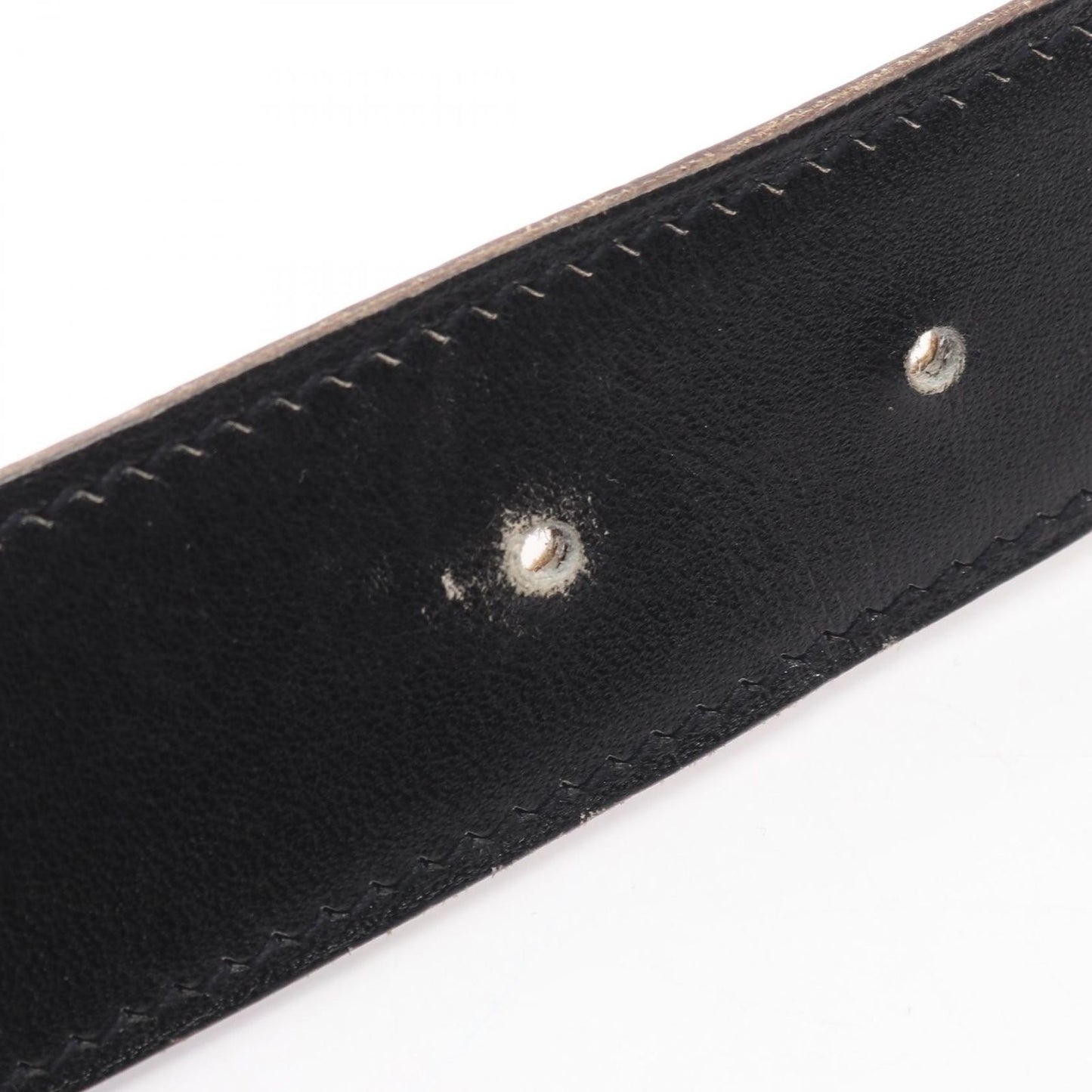 Hermes Belt Constance Reversible Black Leather