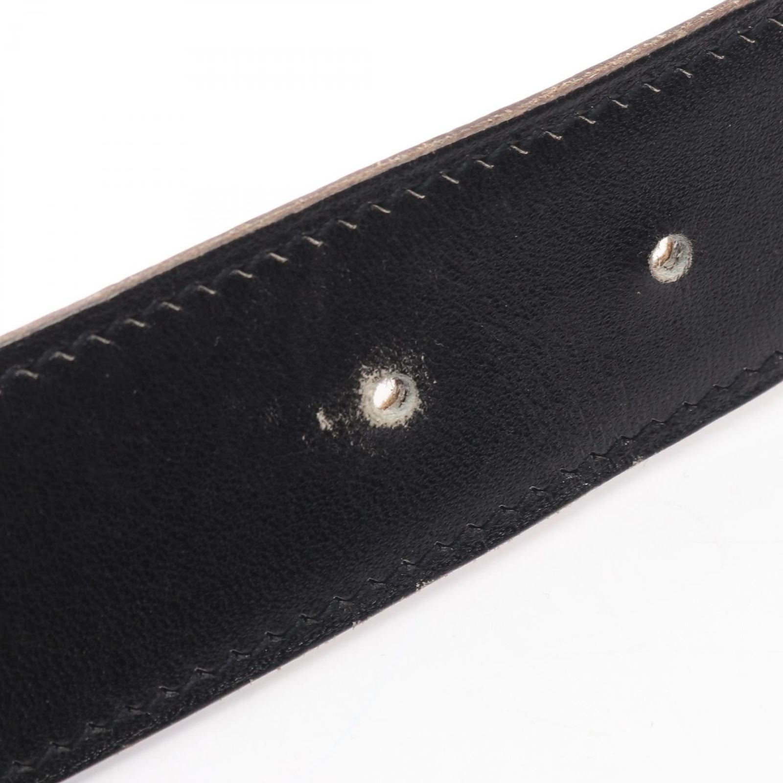Hermes Belt Constance Reversible Black Leather