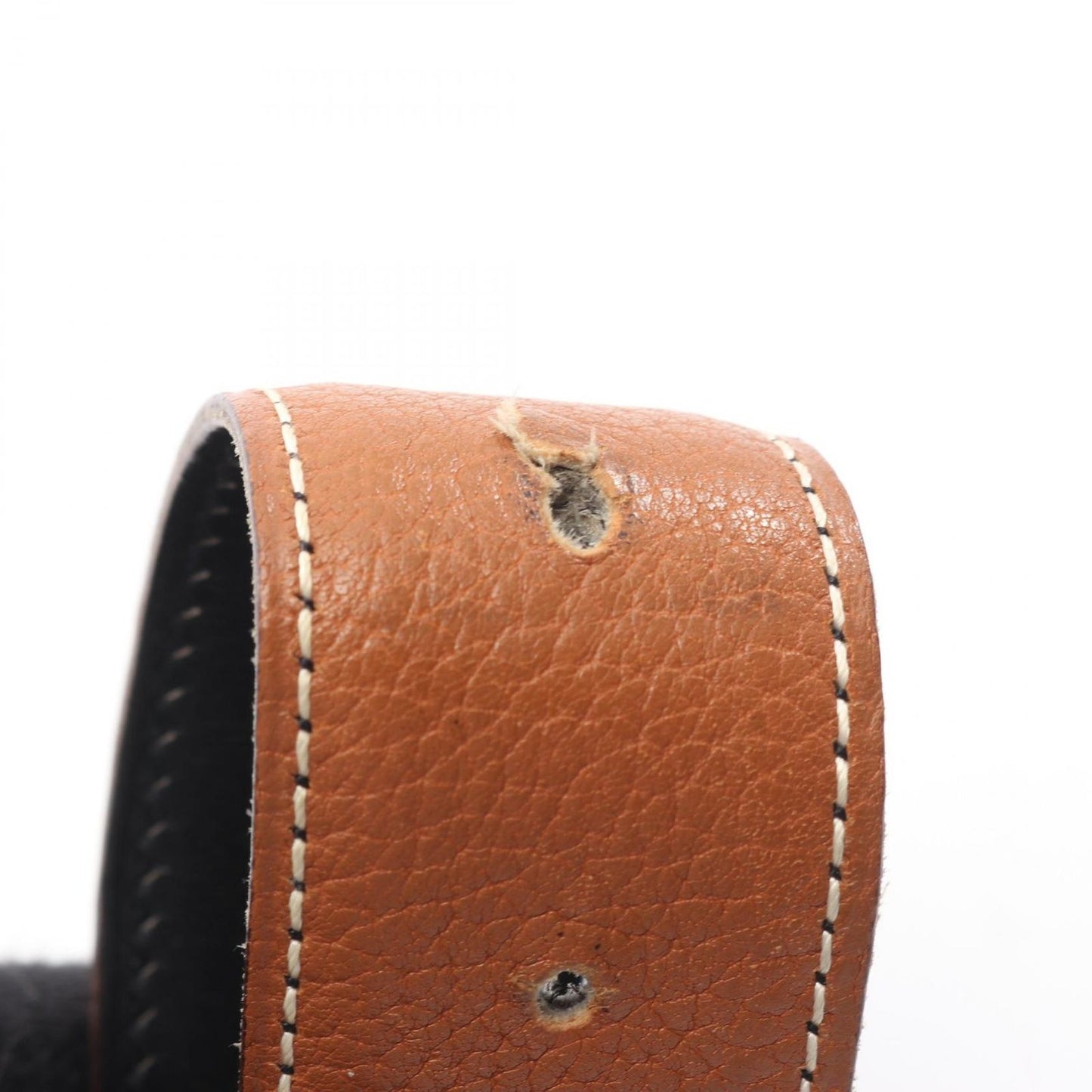 Hermes Belt Constance Reversible Black Leather
