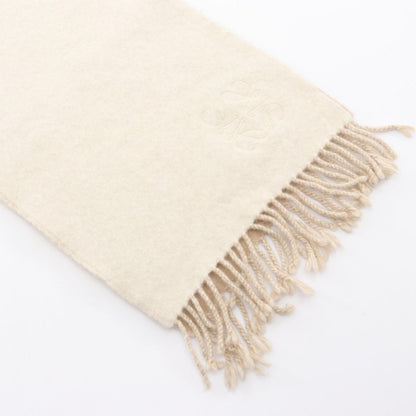 Loewe Scarf Anagram Beige Wool