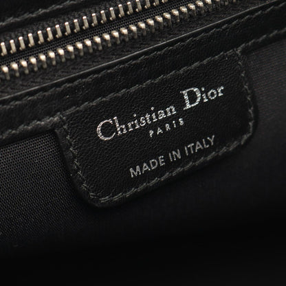 Dior Handbag Granville Cannage 2-Way Black Leather