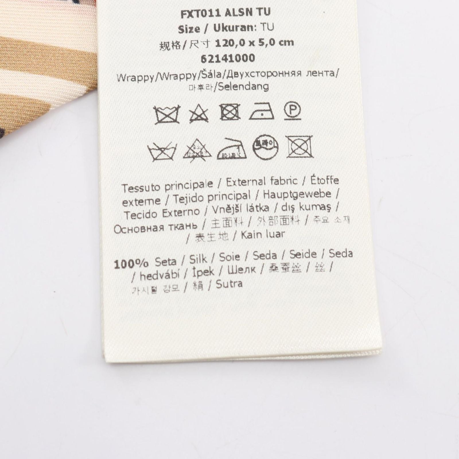 Fendi Scarf Wrappy Red Silk