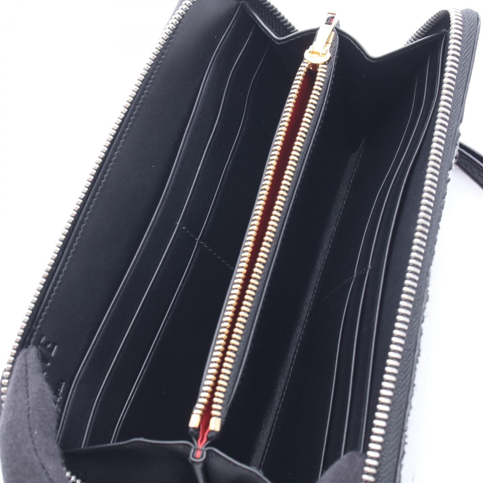 Loewe Round Wallet Puzzle Around Zip Black Green Red Leather