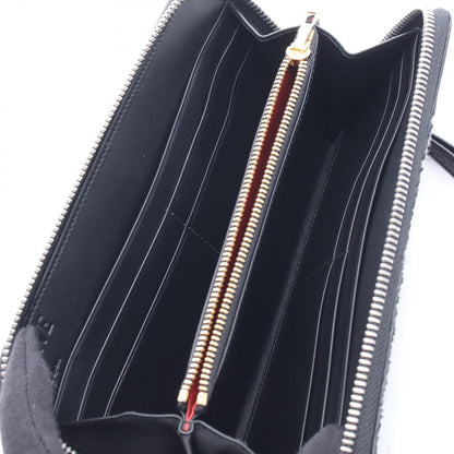 Loewe Round Wallet Puzzle Around Zip Black Green Red Leather