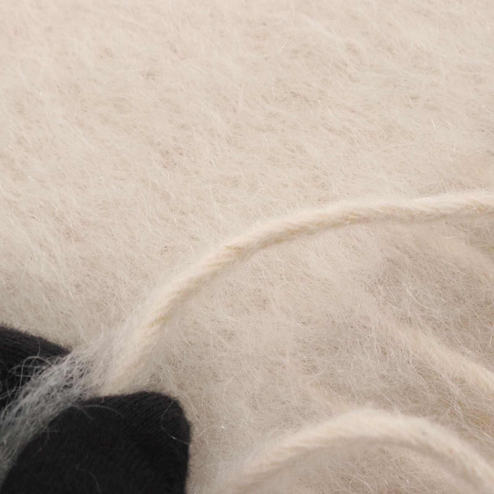 Loewe Scarf Anagram Ivory Wool