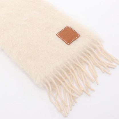 Loewe Scarf Anagram Ivory Wool