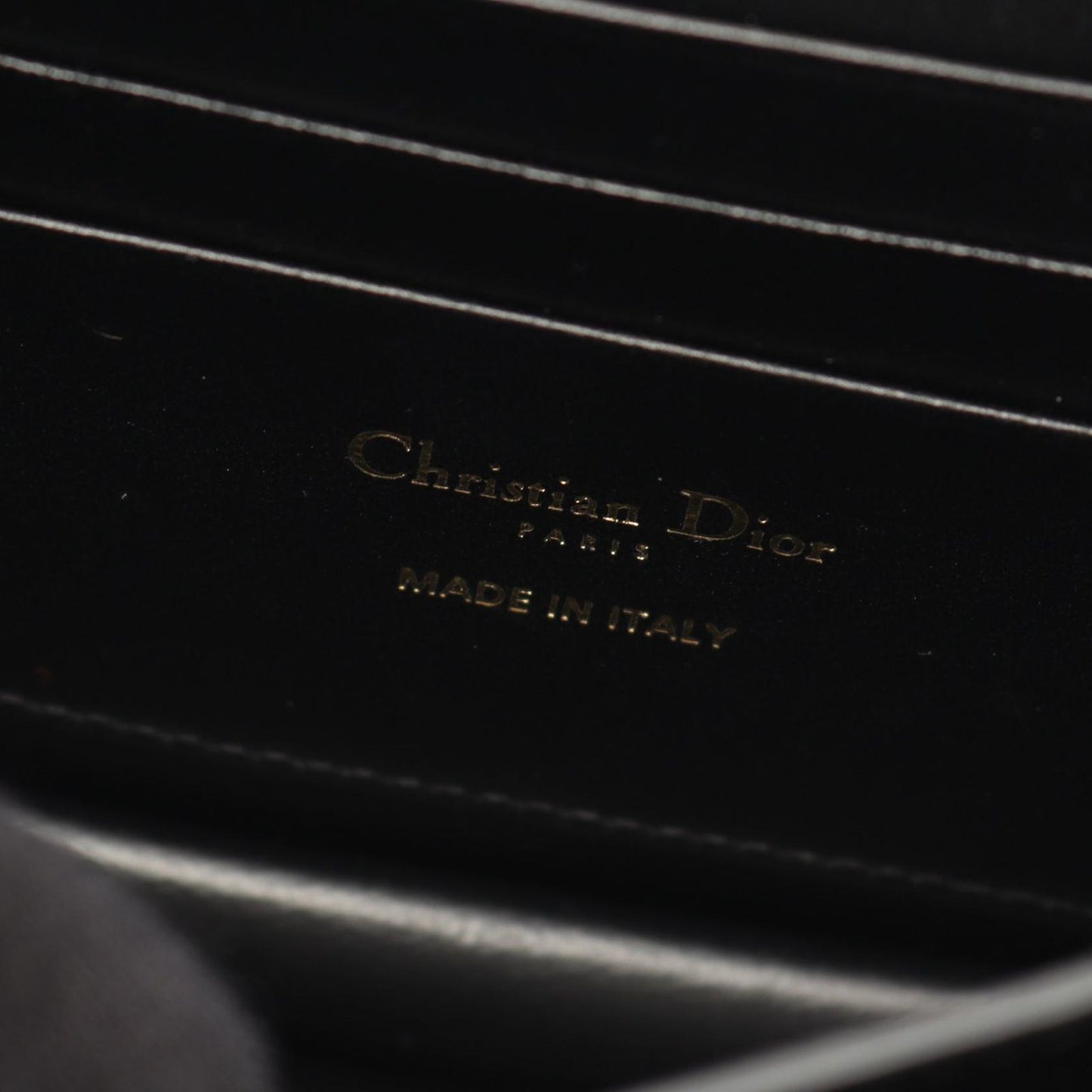 Dior Shoulder Bag Miss Caro Macro Cannage Black Leather