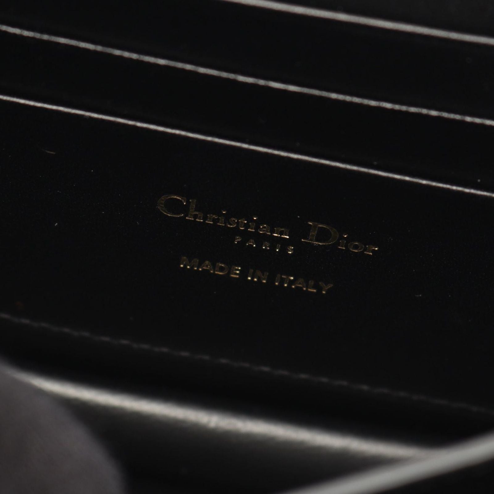 Dior Shoulder Bag Miss Caro Macro Cannage Black Leather