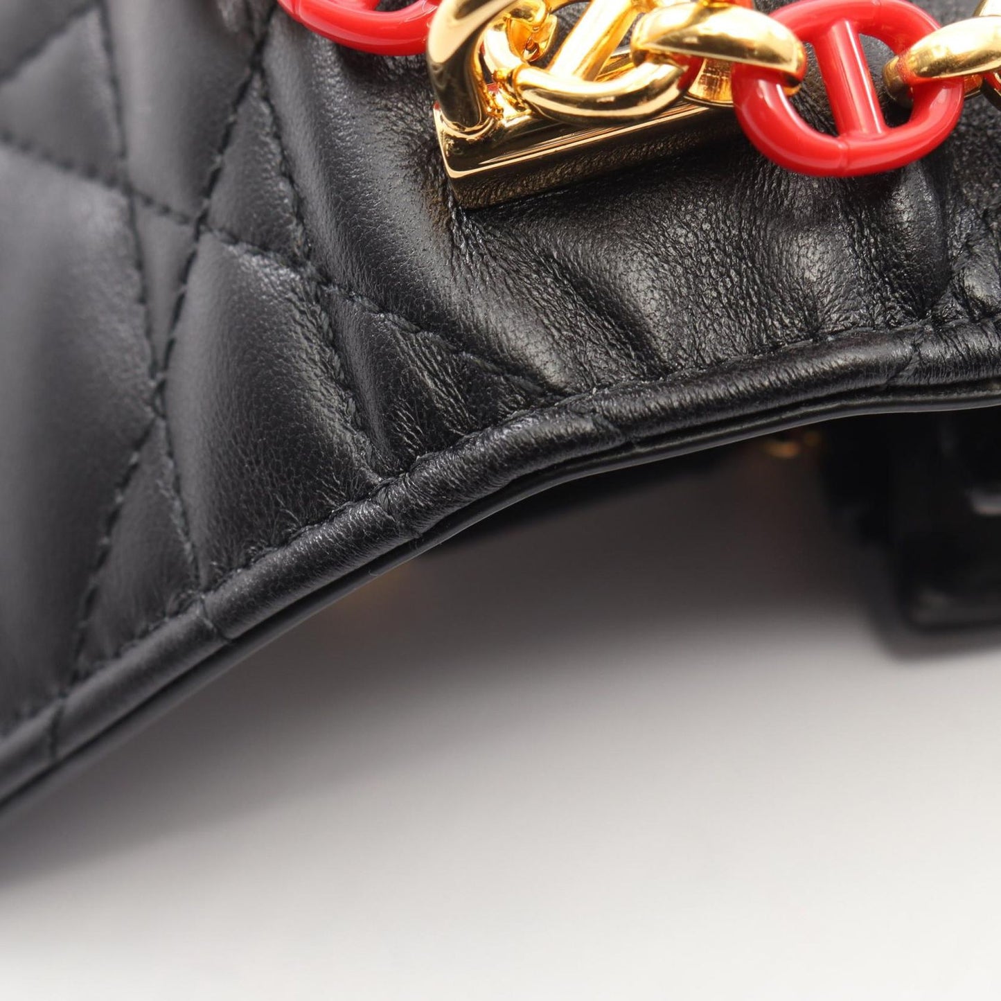 Dior Shoulder Bag Miss Caro Macro Cannage Black Leather