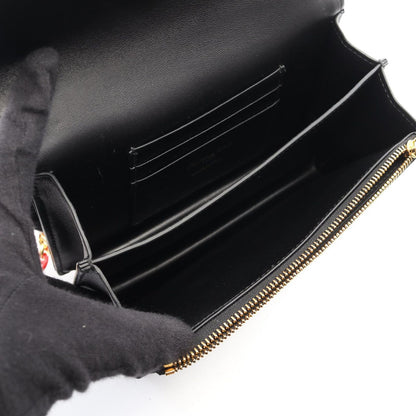 Dior Shoulder Bag Miss Caro Macro Cannage Black Leather