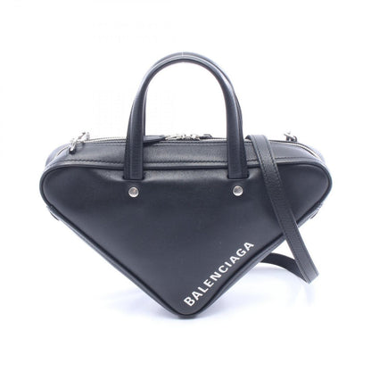 Balenciaga Handbag Triangle Duffle S 2-Way Black Leather