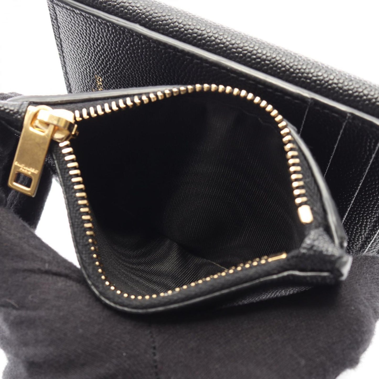Saint Laurent Paris Bifold Wallet Uptown Compact Black Leather