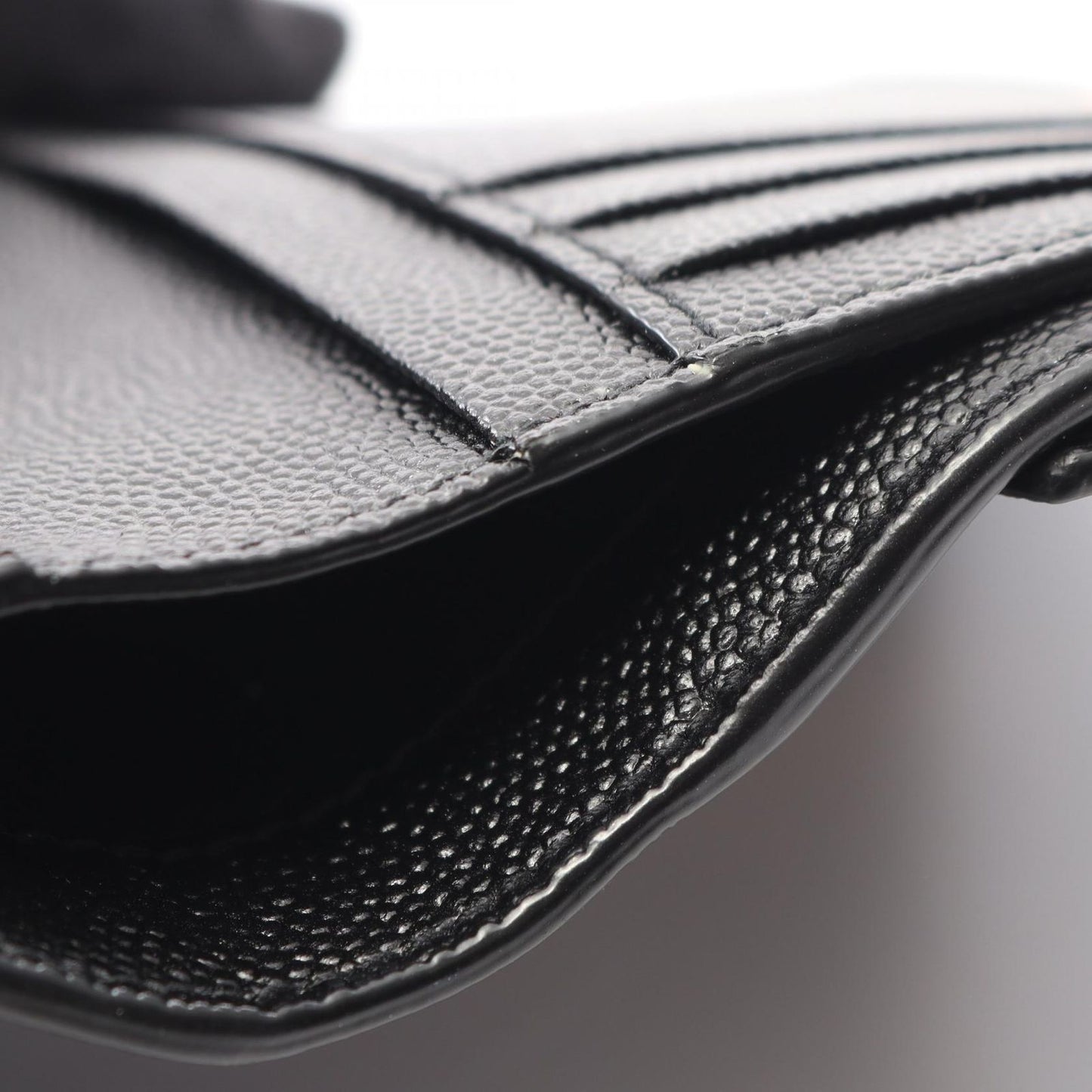 Saint Laurent Paris Bifold Wallet Uptown Compact Black Leather