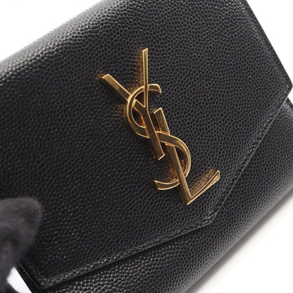 Saint Laurent Paris Bifold Wallet Uptown Compact Black Leather