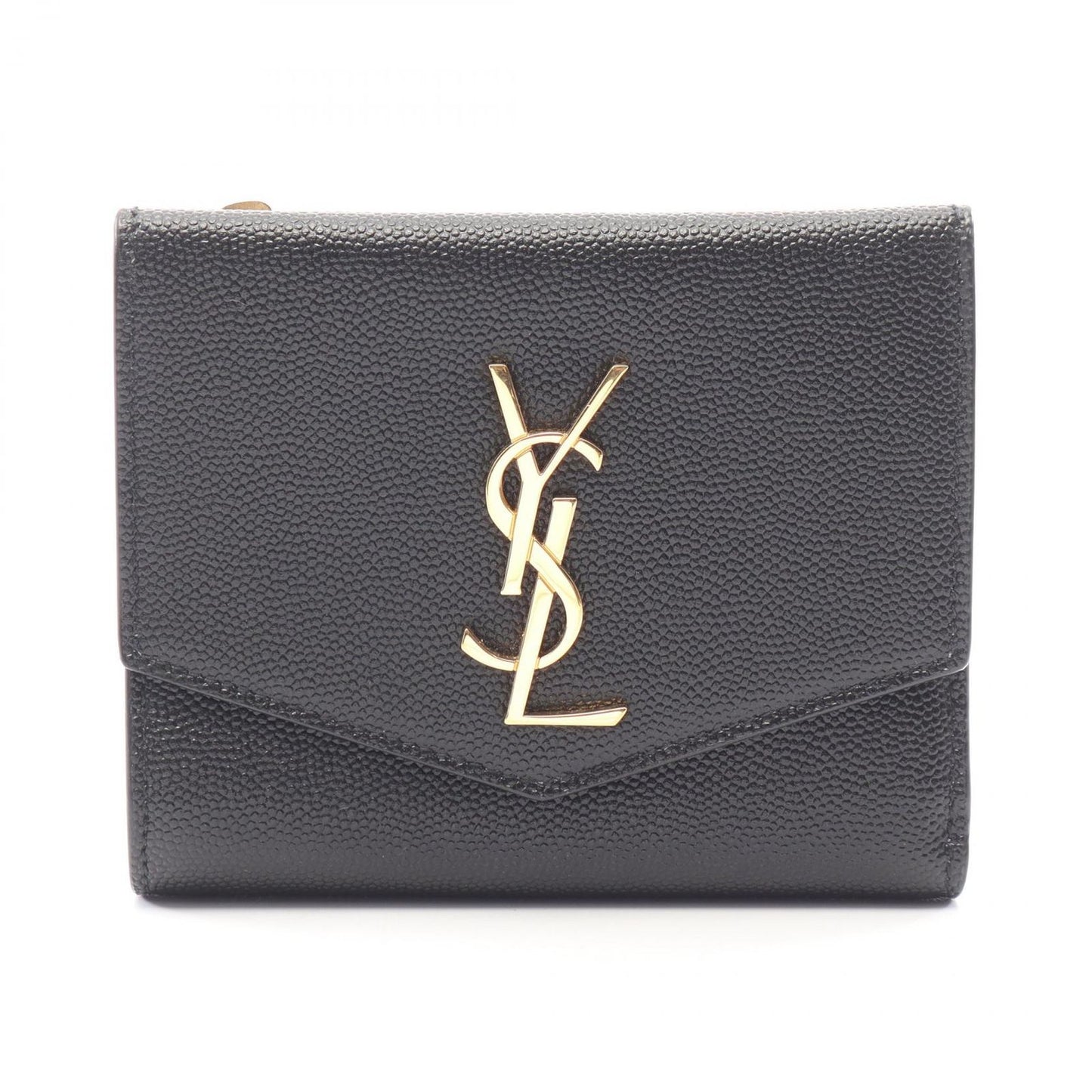Saint Laurent Paris Bifold Wallet Uptown Compact Black Leather
