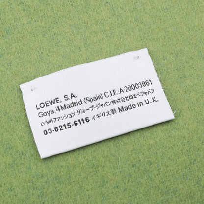 Loewe Scarf Anagram Bicolor Green Wool
