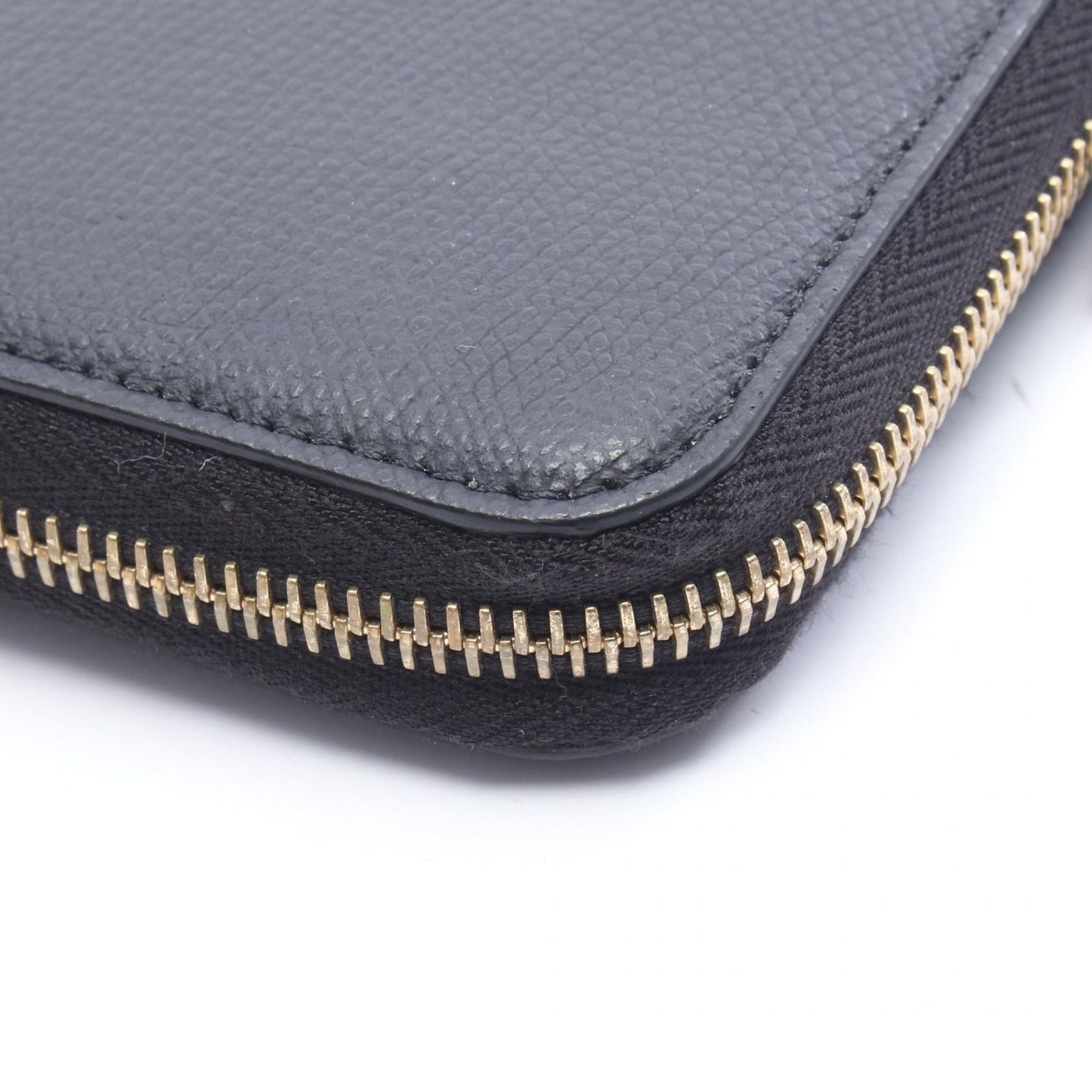 Fendi Round Wallet Bug's Eye Black Leather