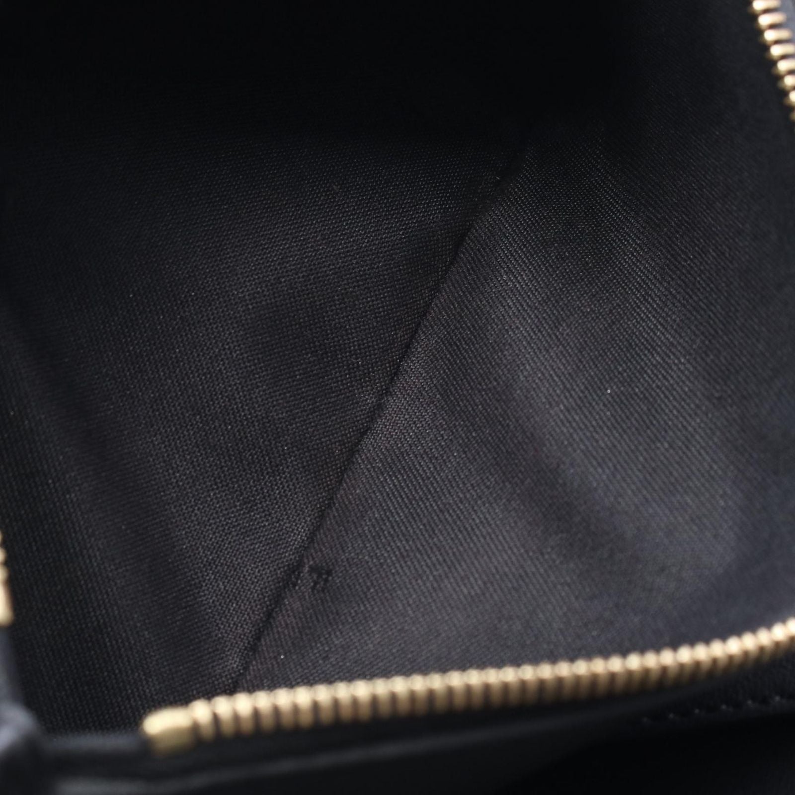 Fendi Round Wallet Bug's Eye Black Leather
