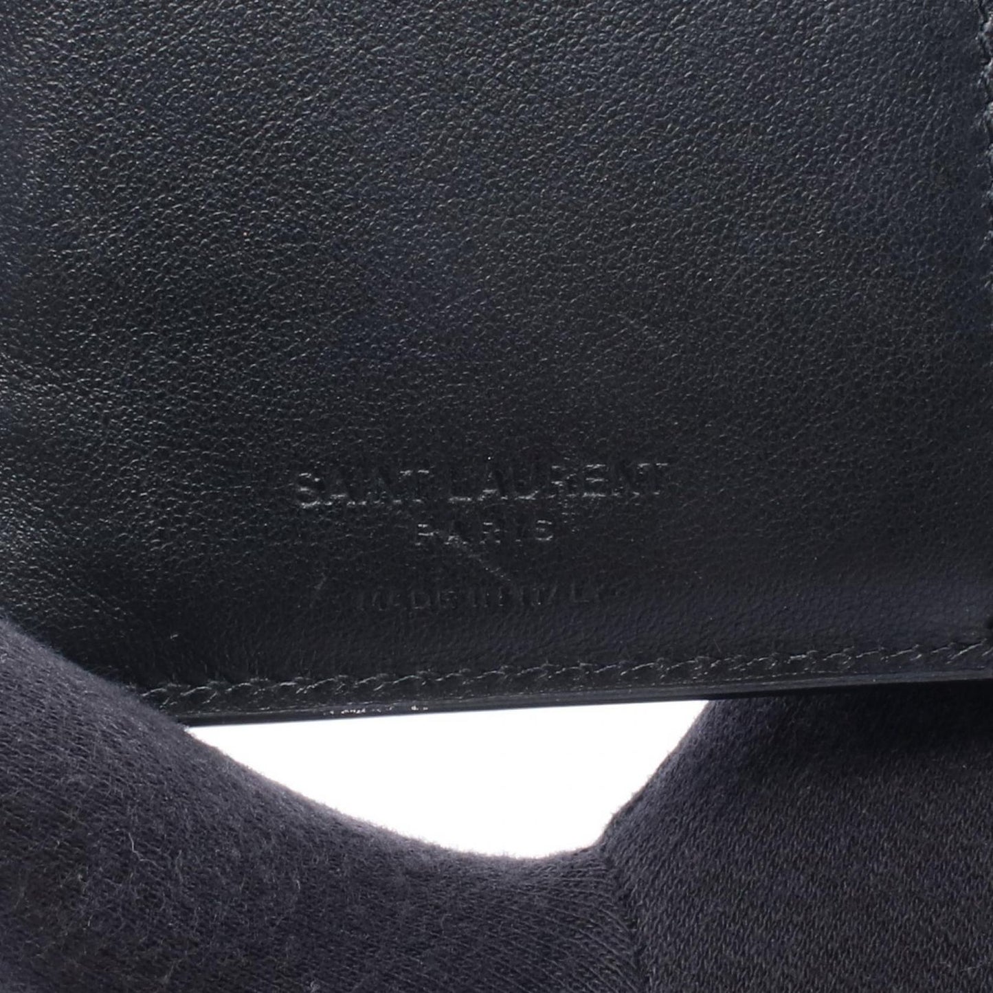 Saint Laurent Paris Bifold Wallet Studded Black Leather