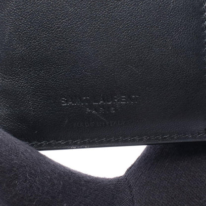 Saint Laurent Paris Bifold Wallet Studded Black Leather