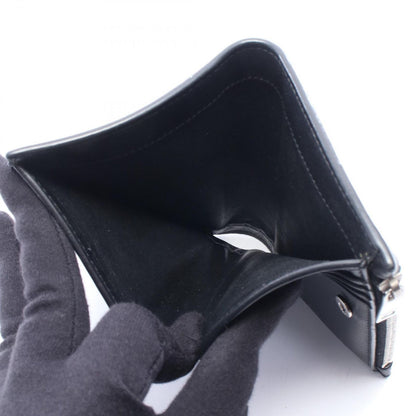 Saint Laurent Paris Bifold Wallet Studded Black Leather