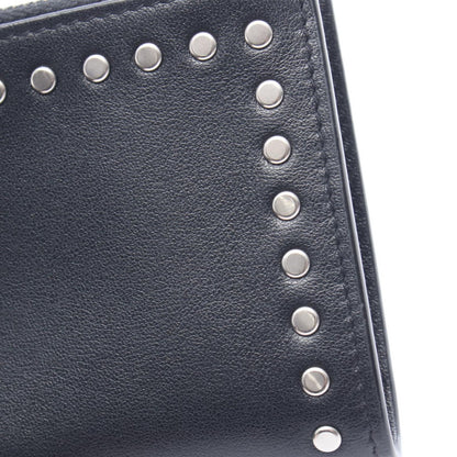 Saint Laurent Paris Bifold Wallet Studded Black Leather