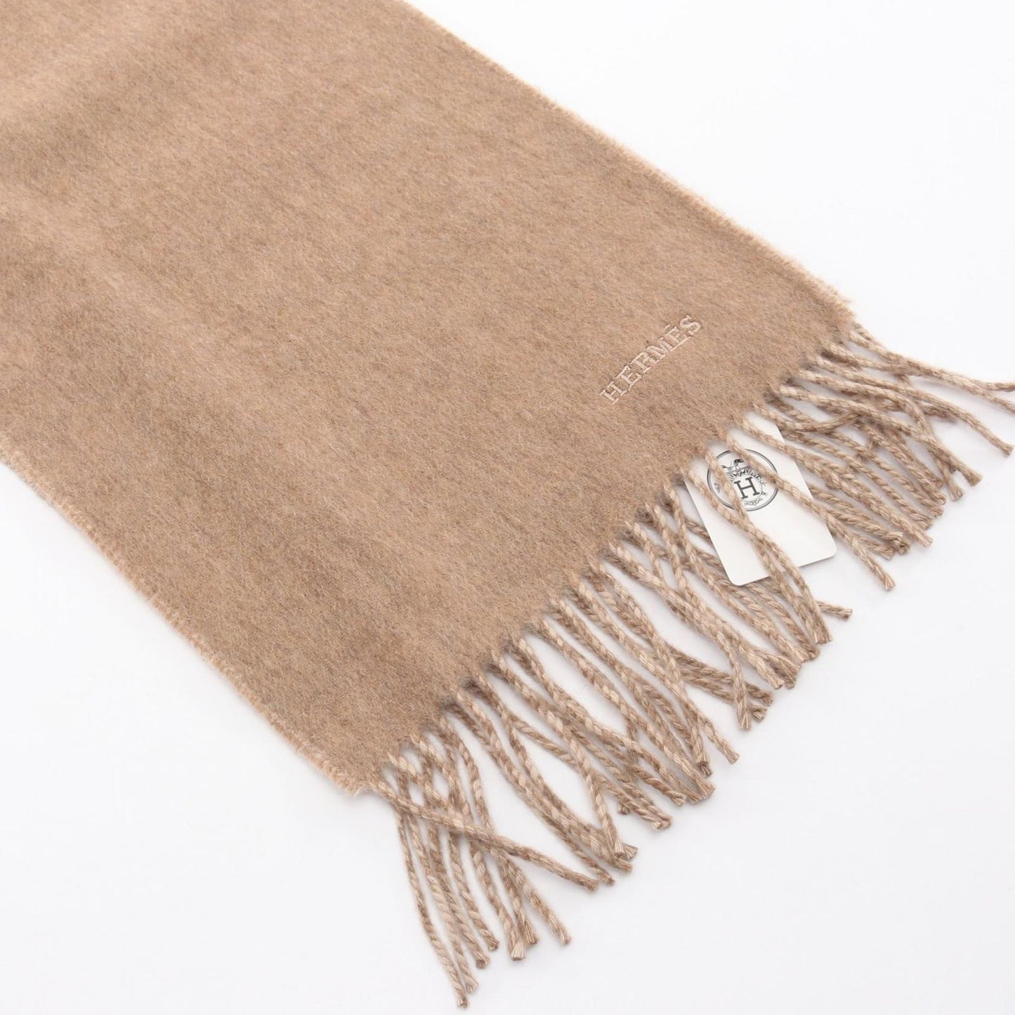Hermes Scarf Recto Verso Beige