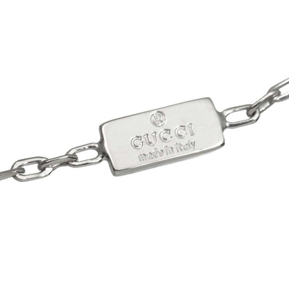 Gucci Cube Blue Topaz Necklace 38 cm 18k WG White Gold