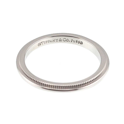Tiffany & Co Milgrain Band Ring Width mm Pt Platinum Together