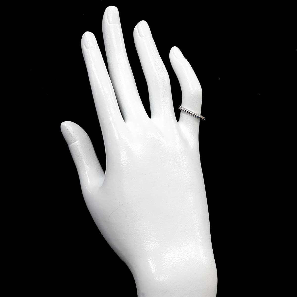 Tiffany & Co Milgrain Band Ring Width mm Pt Platinum Together
