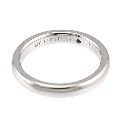Tiffany & Co Stacking Band Ring Diamond Pt Platinum