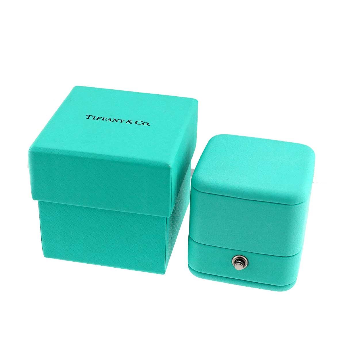 Tiffany & Co Milgrain Band Ring Pt Platinum 18k PG 750 Together