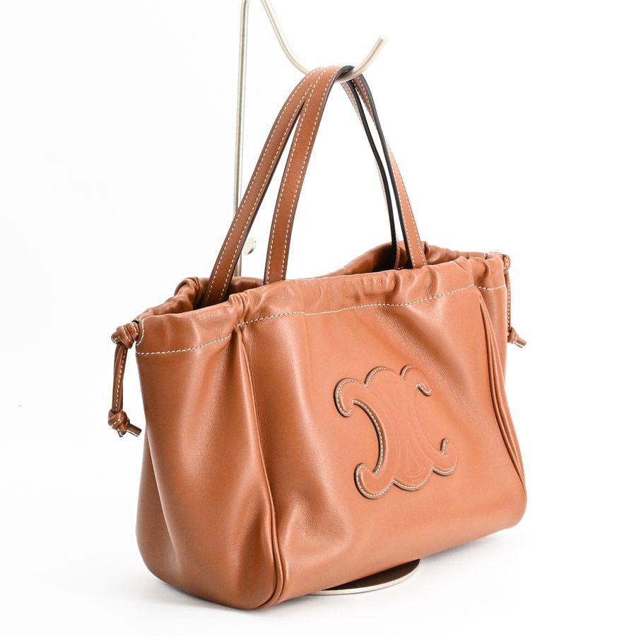 Celine Shoulder Bag Cuir Triomphe Small Lucky Drawstring