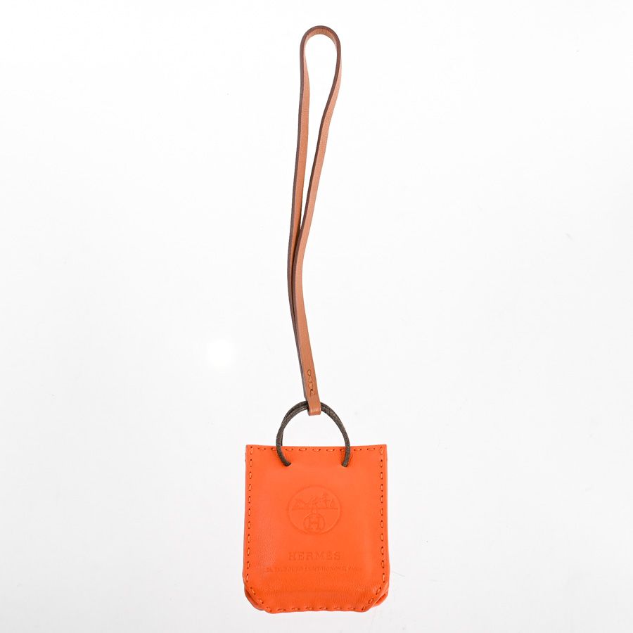 Hermes Charm Sac Orange Keychain