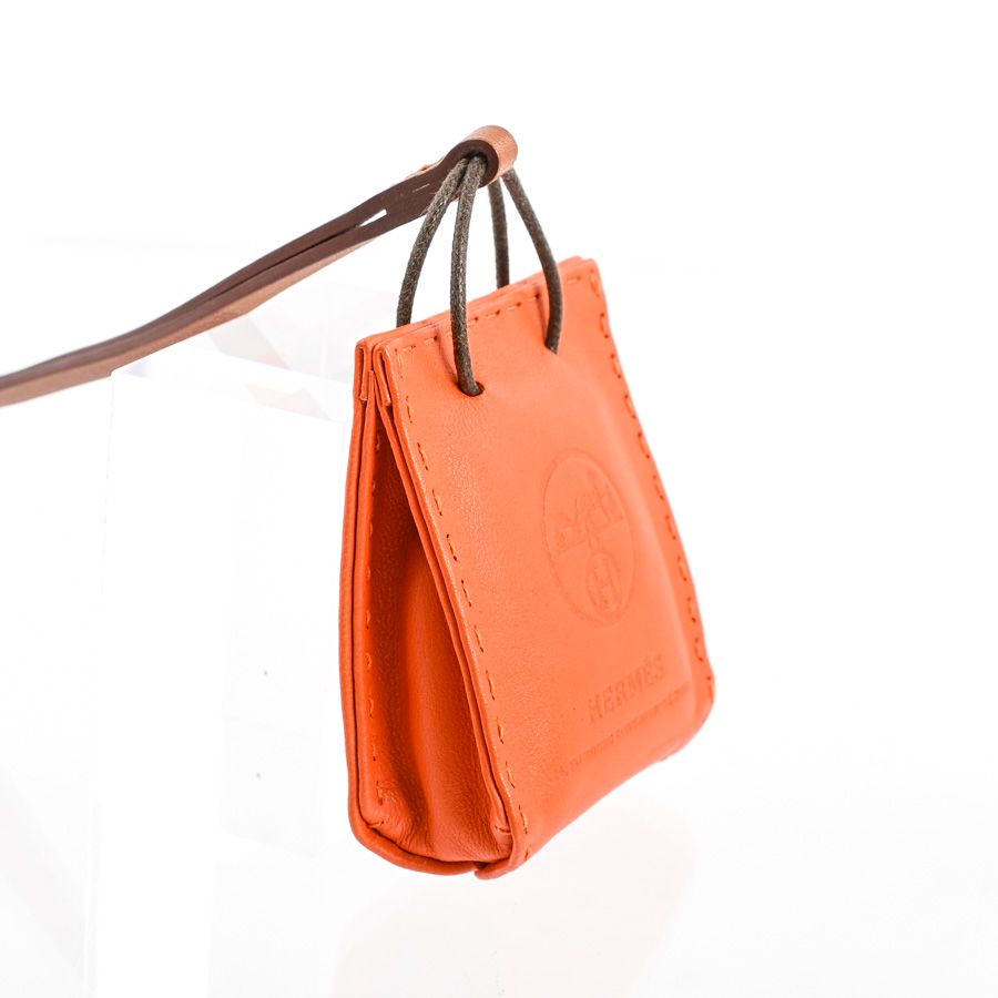 Hermes Charm Sac Orange Keychain