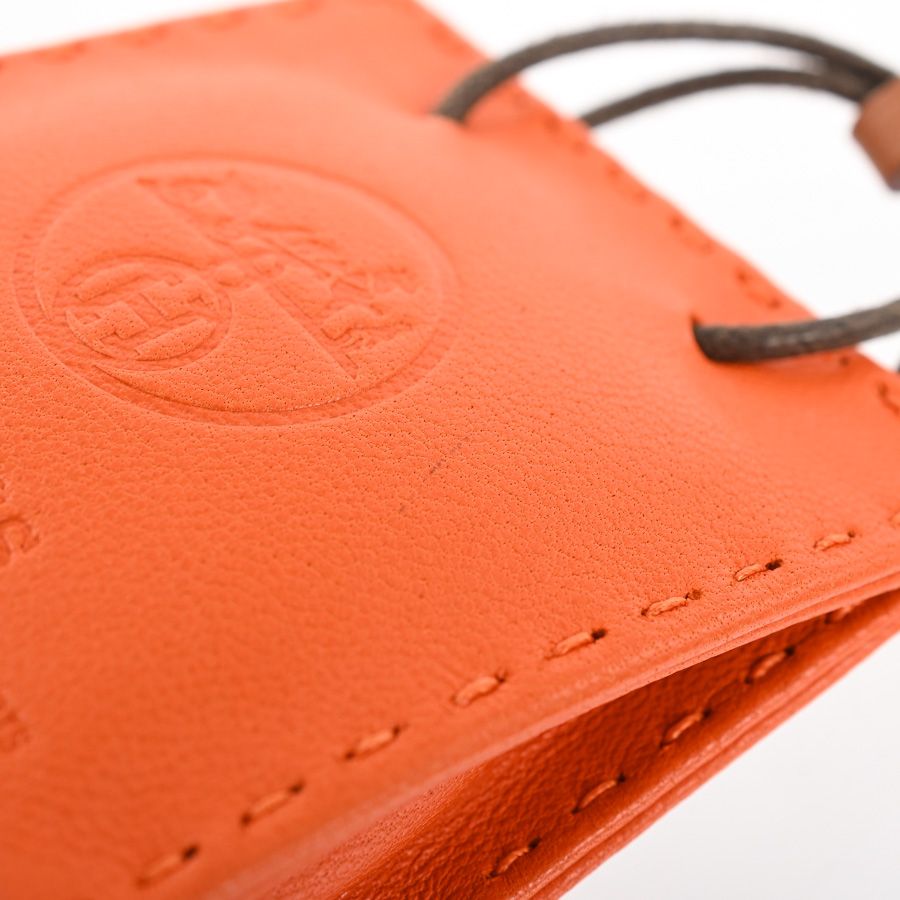Hermes Charm Sac Orange Keychain