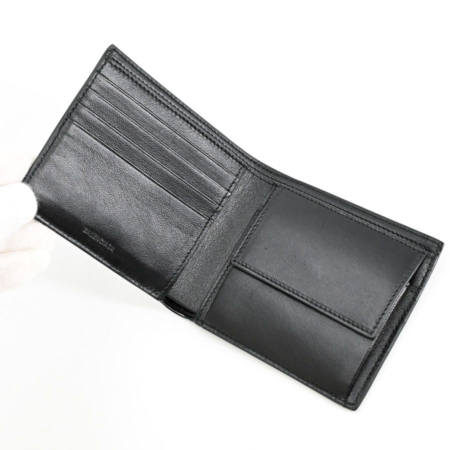 Balenciaga Bifold Wallet Cash Square Folded Coin